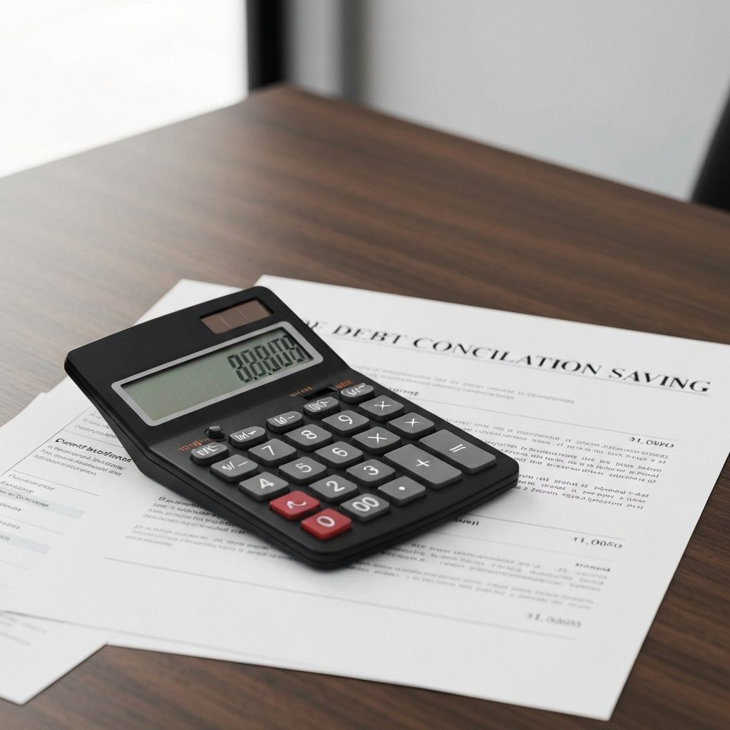 Debt consolidation calculator