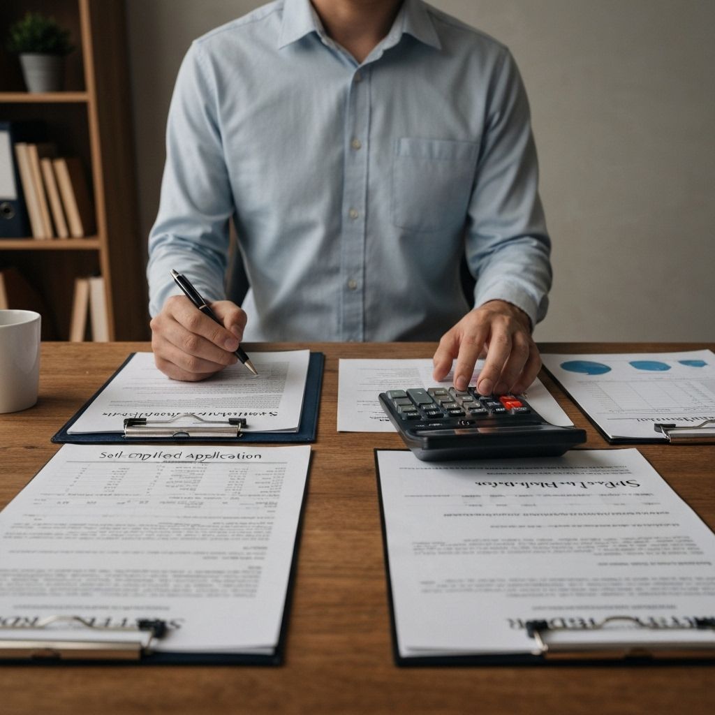 Self-employed mortgage application process